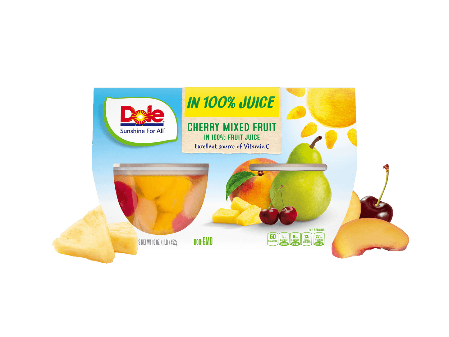 Dole Fruit Bowls, Cherry Mixed Fruit ( 4 Ct)