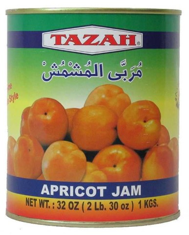 Tazah Apricot Jam-Tin (1 kg)