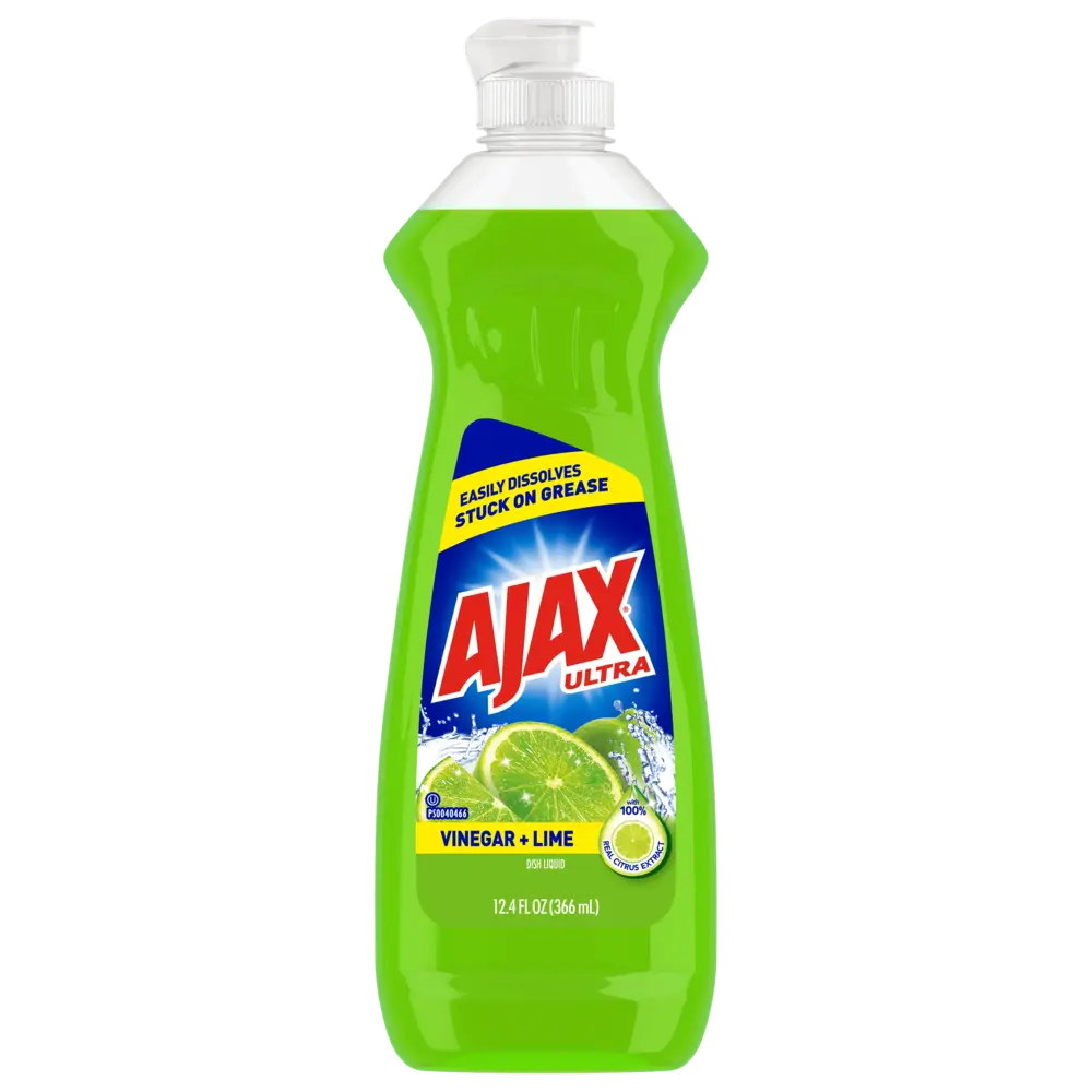 Ajax Ultra Liquid Dish Soap Lime Scent with Vinegar (12.4 oz)