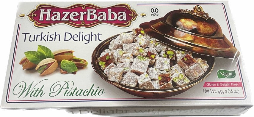 Hazerbaba With Pistachios Turkish Delight (454g)
