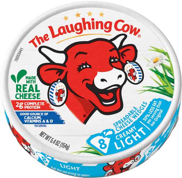 The Laughing Cow Cheese Wedge Swiss Light (8 ct) (5.4 oz)