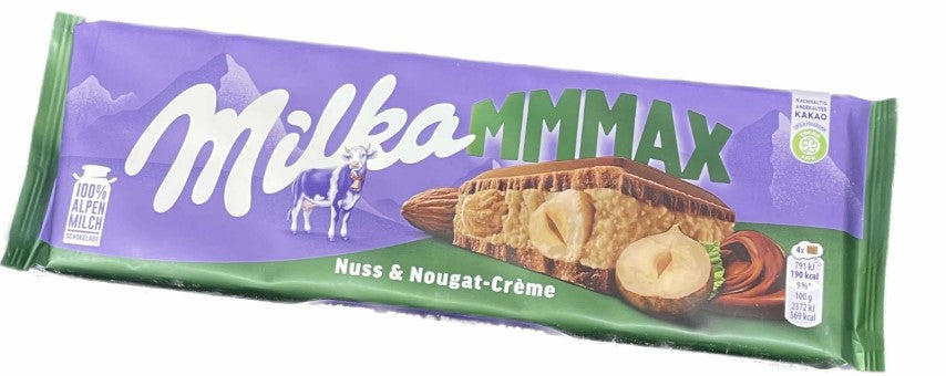 Milka Nuts Nougat Max Bar (300g)