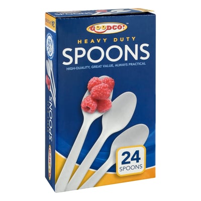 Good-Co Heavy Duty Plastic Spoons (24 ct)