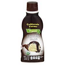 California Farms Organic Chocolate Syrup In Squeeze Bottle (15.8 oz)