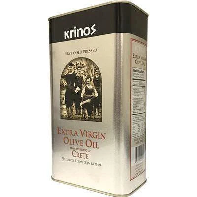 Krinos Extra Virgin Olive Oil Silver Tin (3 Liters)
