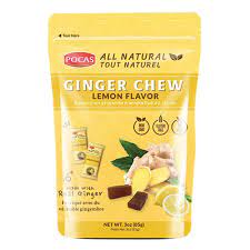Pocas Ginger Chew Lemon (3 oz)