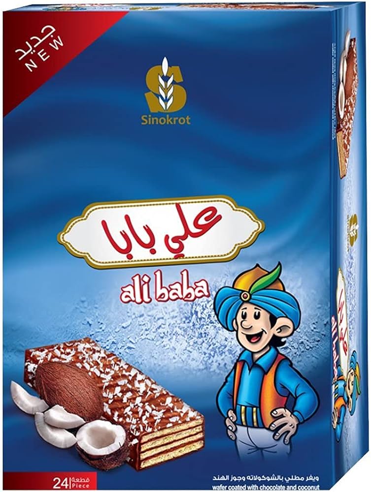 Ali Baba Wafers with Coconut (24 ct)