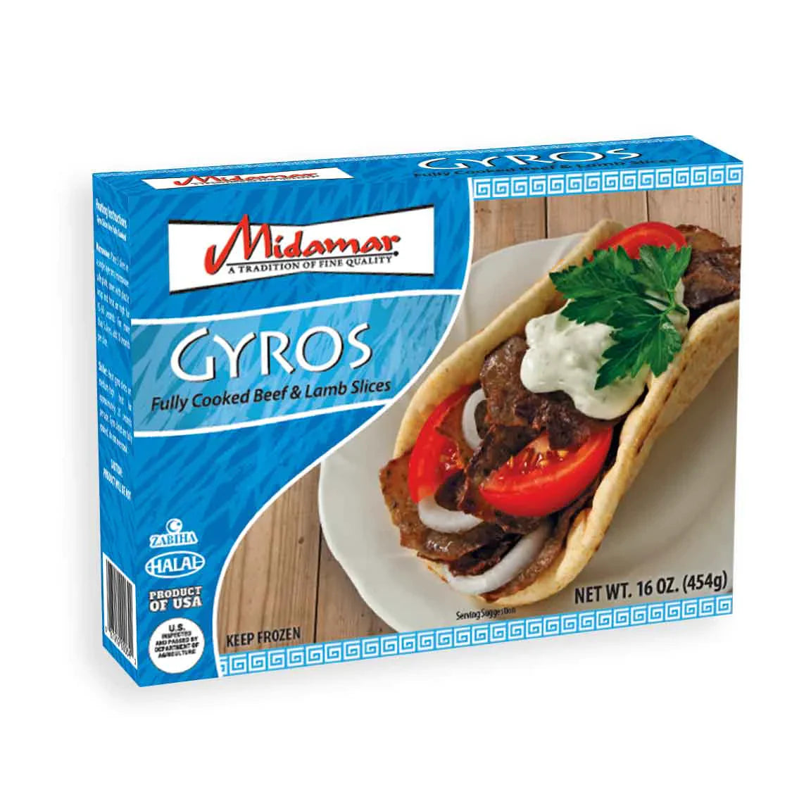 Midamar Gyros Beef & Lamb Slices (16 oz)