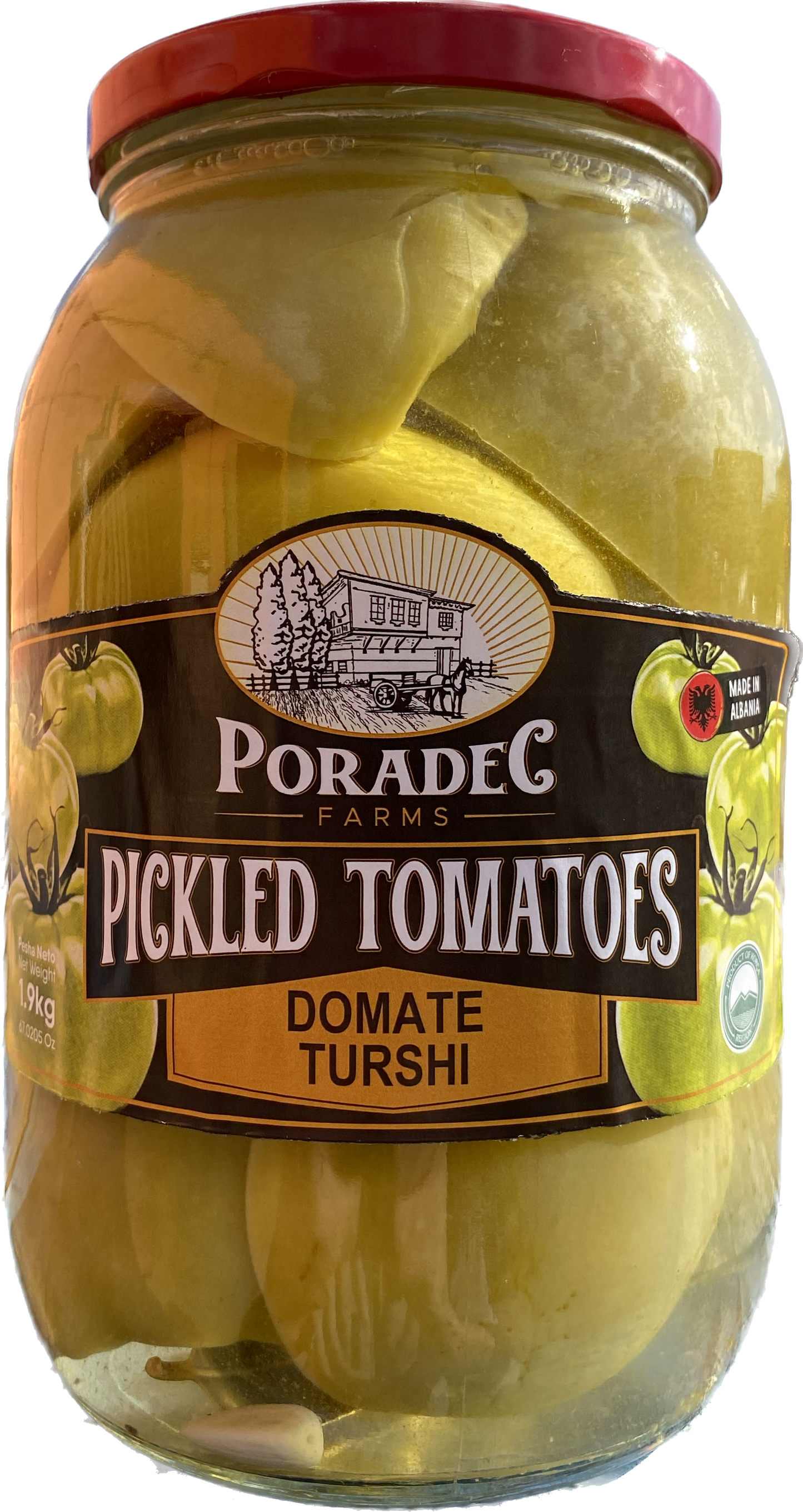 Poradec Green Pickled Tomato (1900g)