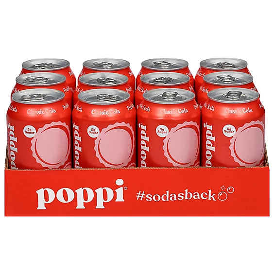 Poppi Classic Cola (12 ozx12 pk)