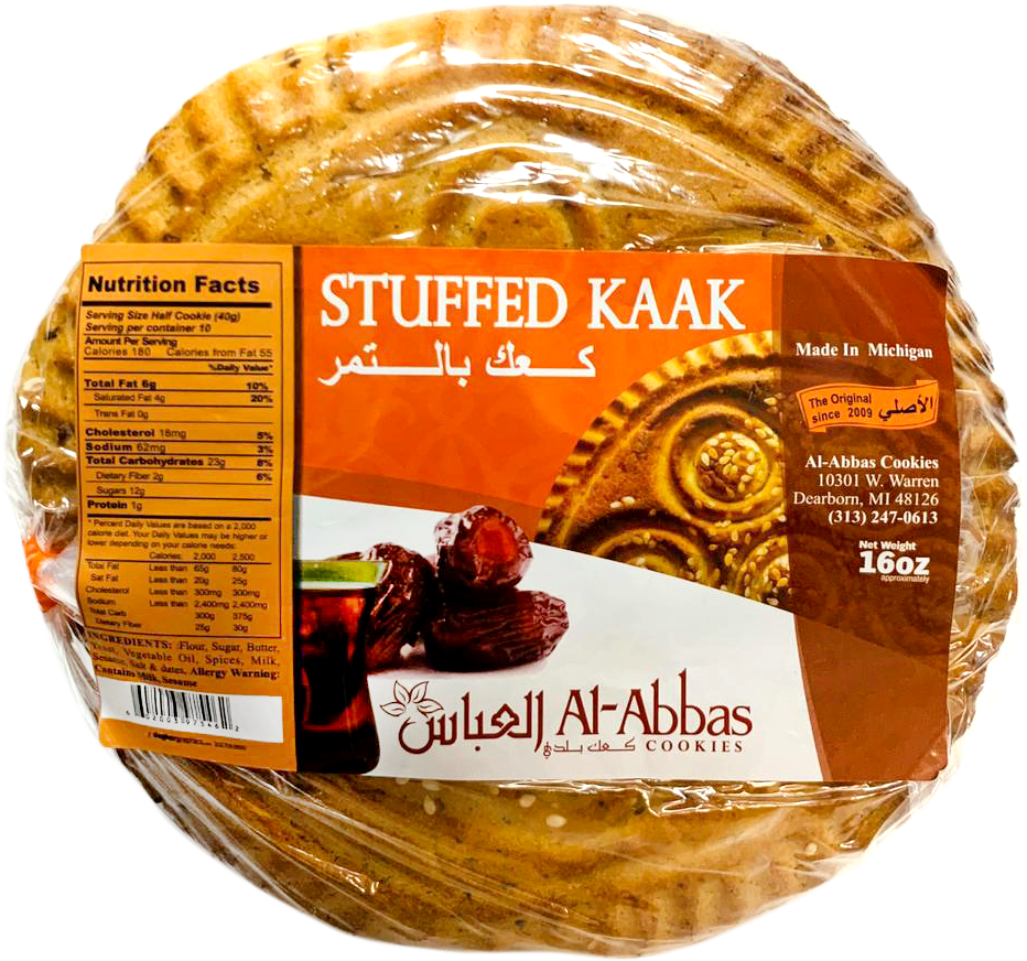 Al Abbas Cookies Kaak-Date Stuffed (16 oz)