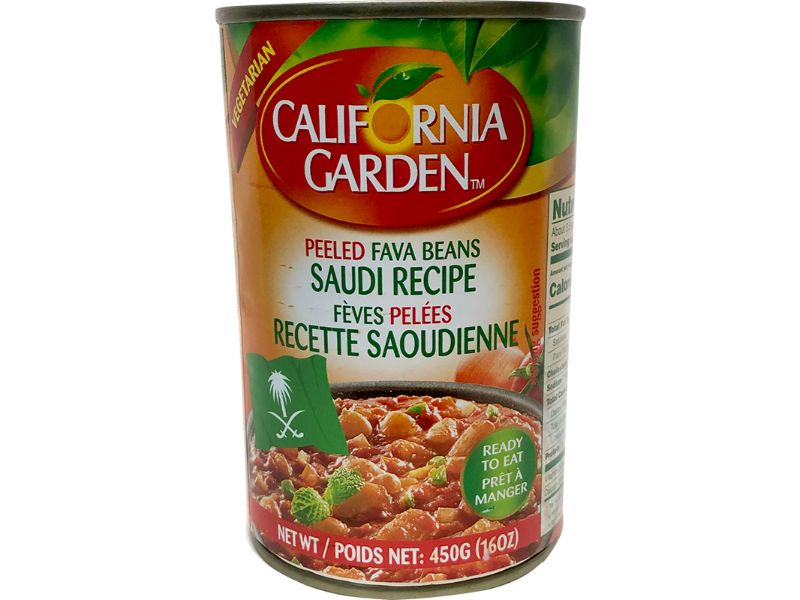 California Garden Peeled Fava Beans-Saudi Recipe (450 G)