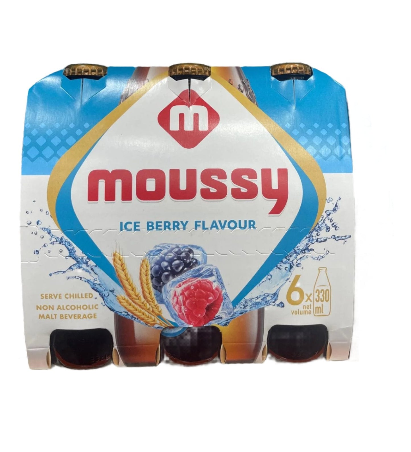 Moussy Ice Berry Flavor Beverage (6 Pk* 300ml)