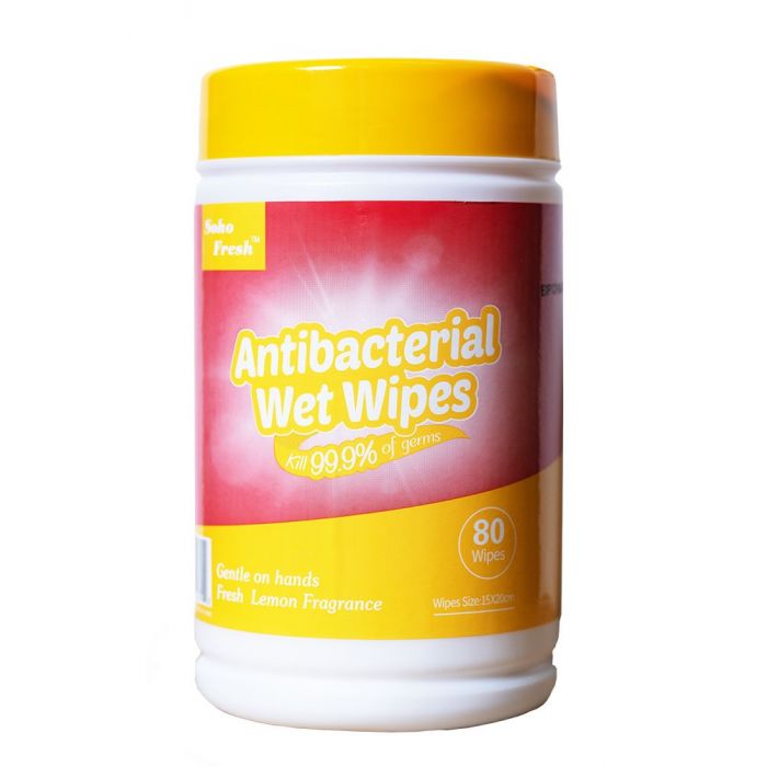 Soho Fresh Antibacterial Wet Wipes (80 ct)