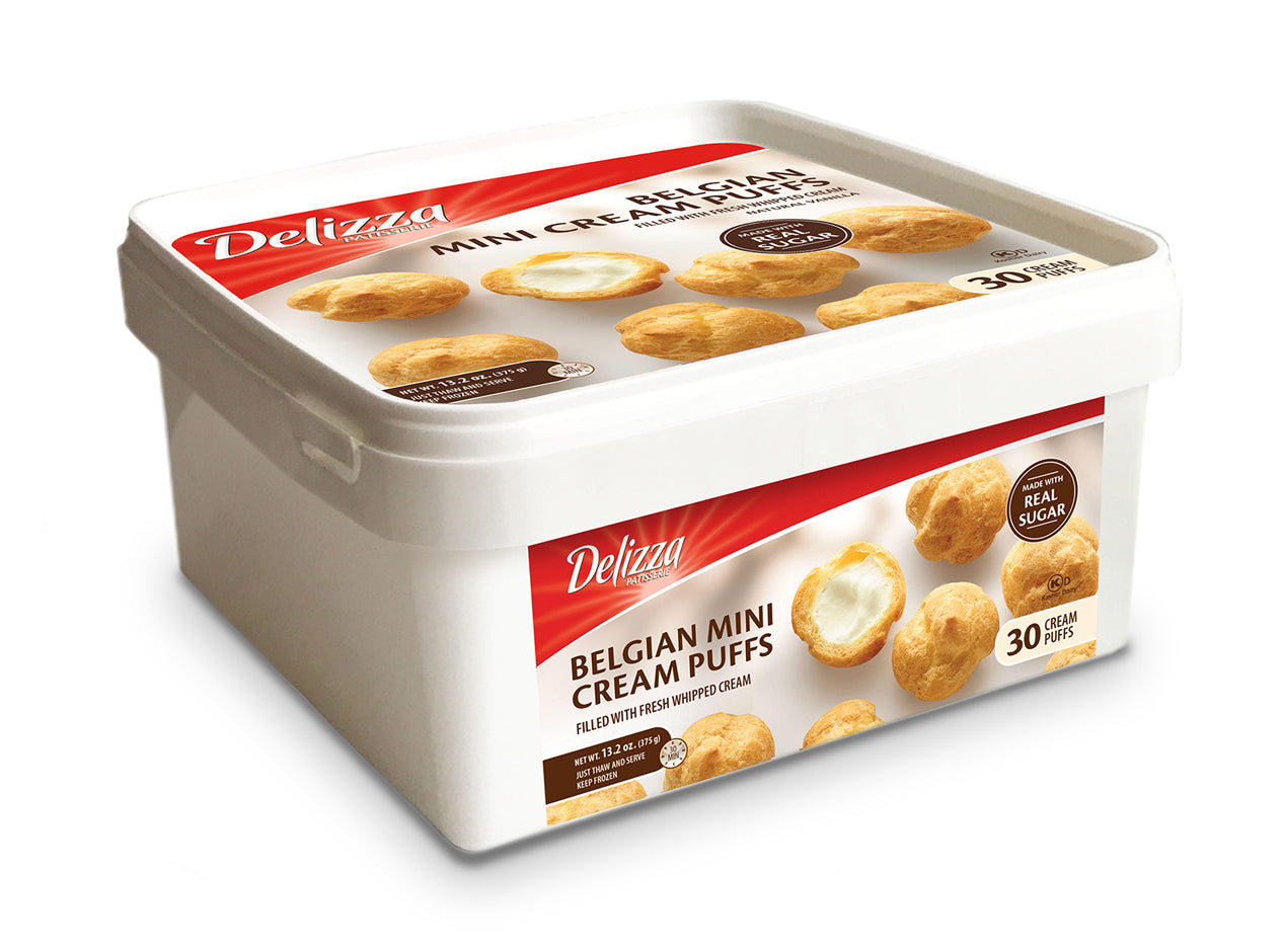Delizza Belgian Mini Cream Puffs (30CT)