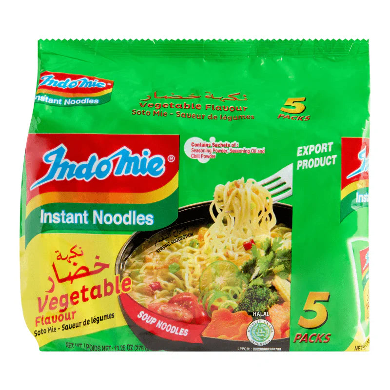 INDOMIE VEGETABLE FLAVORED NOODLES (5PK)