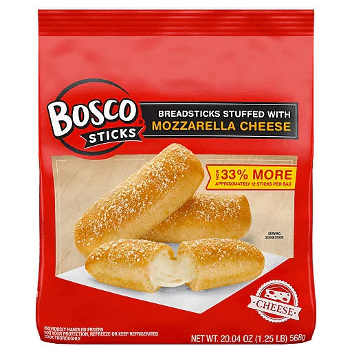 Bosco Sticks Mozzarella Cheese (1.25lb)