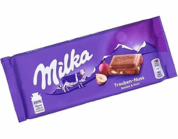Milka Raisin and Nuts (100g)