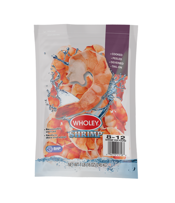 Wholey Cooked Shrimp (8-12)(1LB)