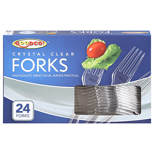 Good-Co Crystal Clear Forks (24 ct)