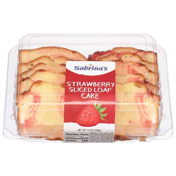 Sabrina's Cake Loaf Sliced Strawberry (14 oz)