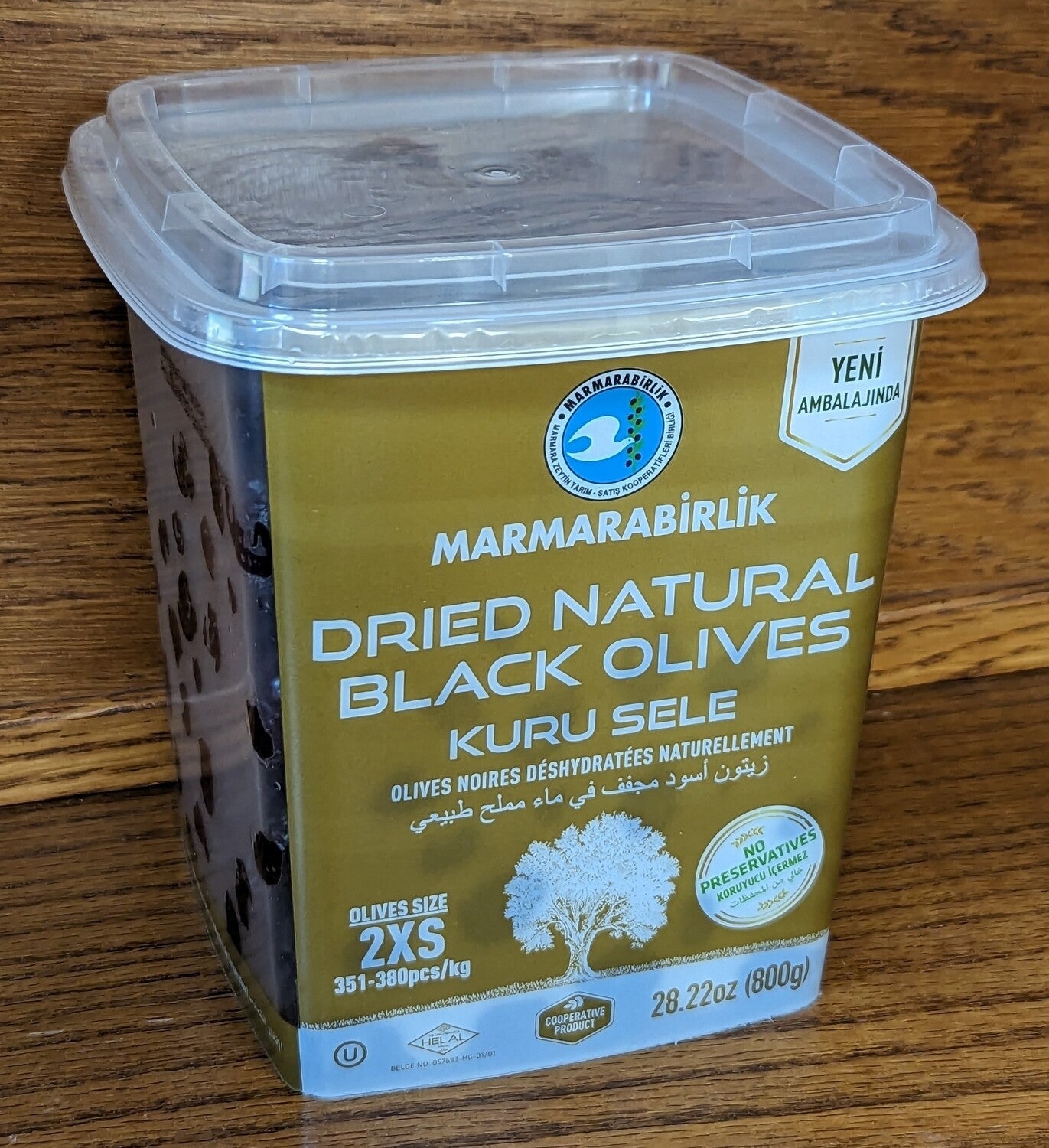 Marmarabirlik Black Dried Olives (800g)