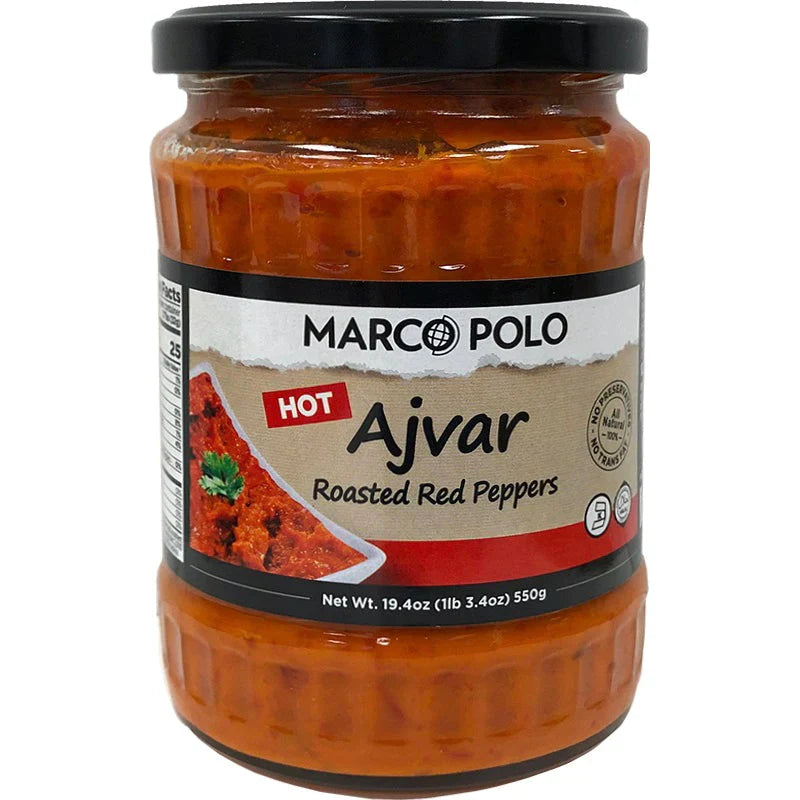 Marco Polo Hot Ajvar Red Pepper Spread (19.4 oz)
