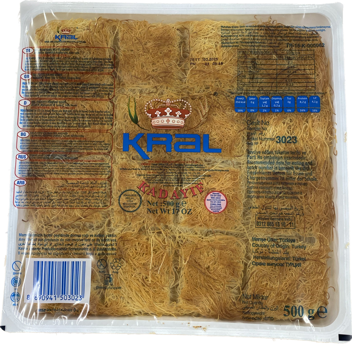 Kral Kadavif (500g)