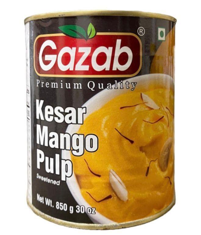 Gazab Mango Pulp Kesar (850g)