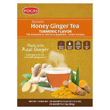 Pocas Honey Ginger Tea with Turmeric (20 Pack)