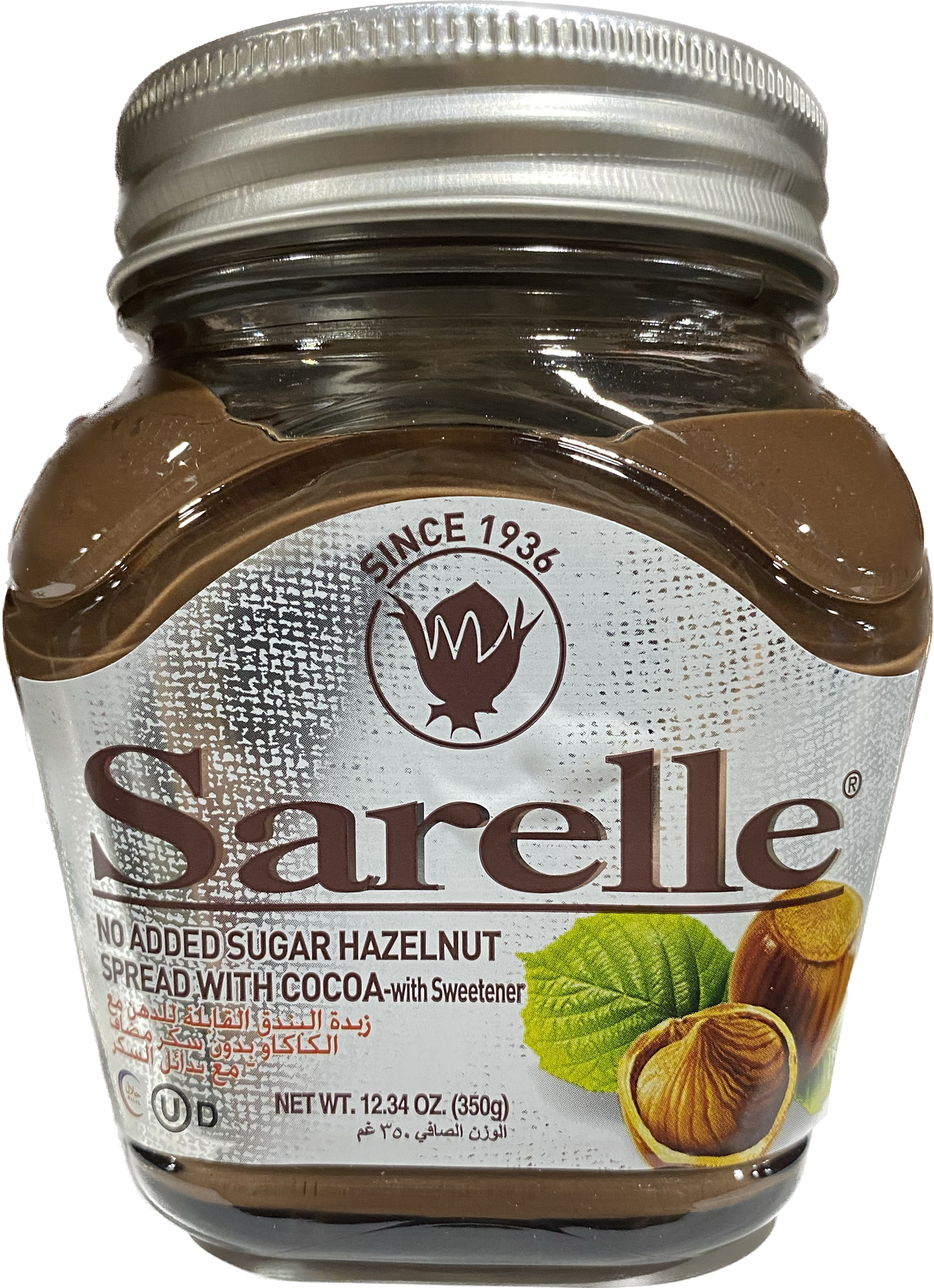 Sarelle Sugar Free Hazelnut Spread W Cocoa (350g)