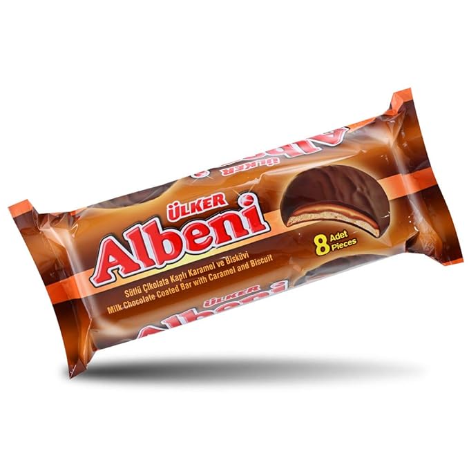 Ulker Albeni Milk Choco Biscuit Caramel Flavored Filling (344g)