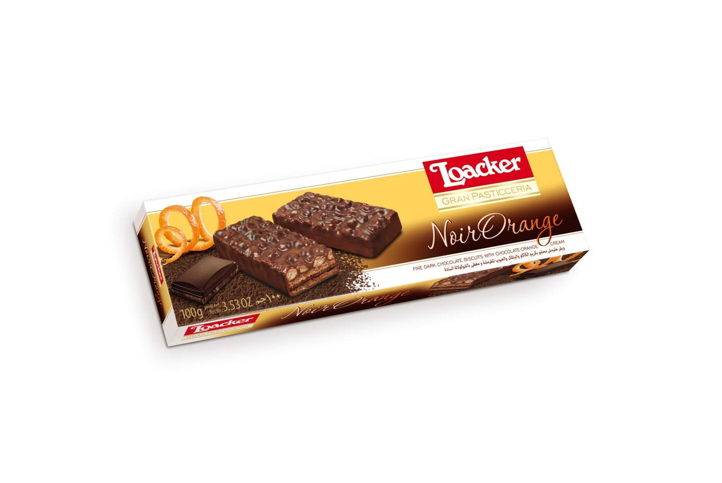 Loacker Noir Orange Biscuits (100g)