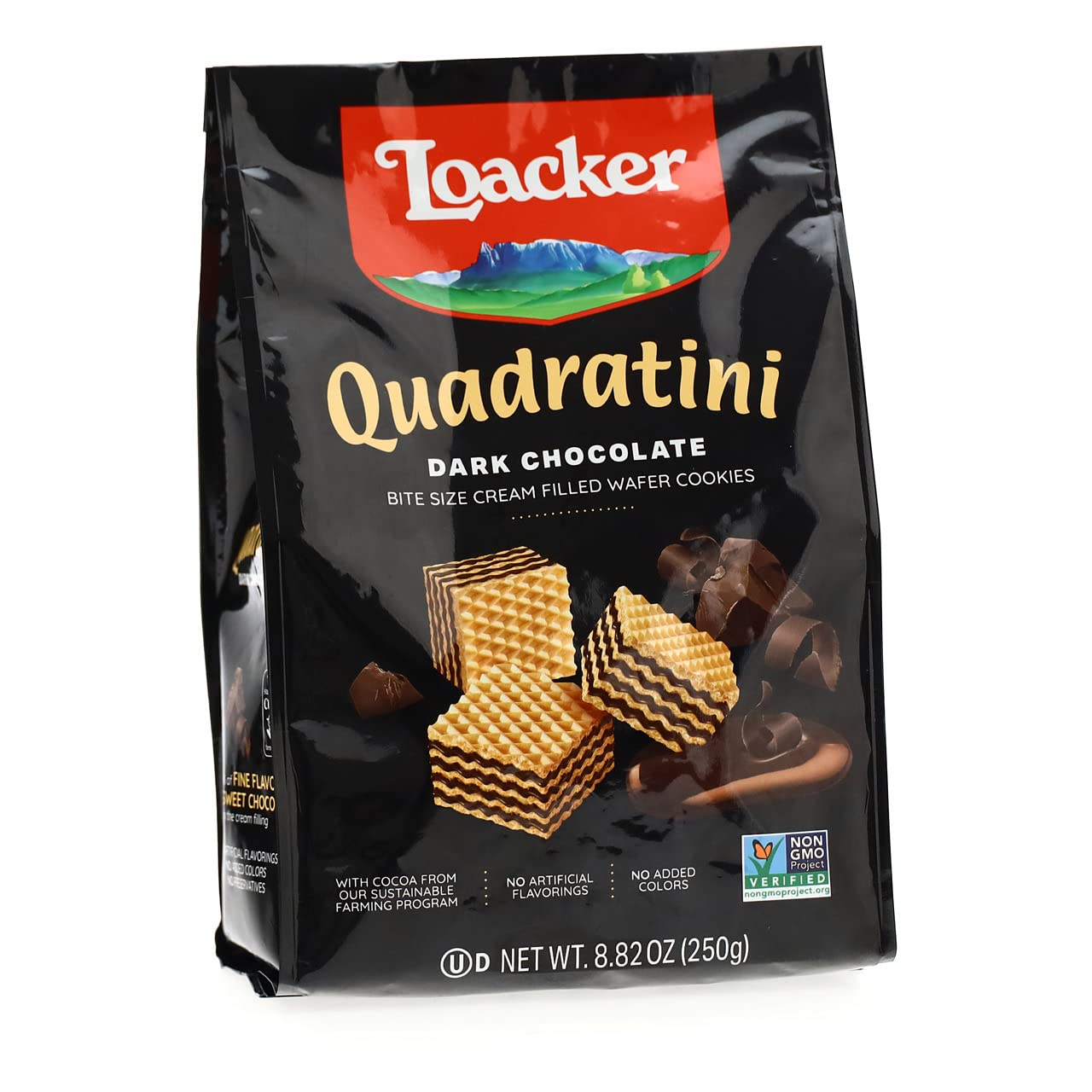 Loacker Dark Choc. Wafer Cookies (250g)