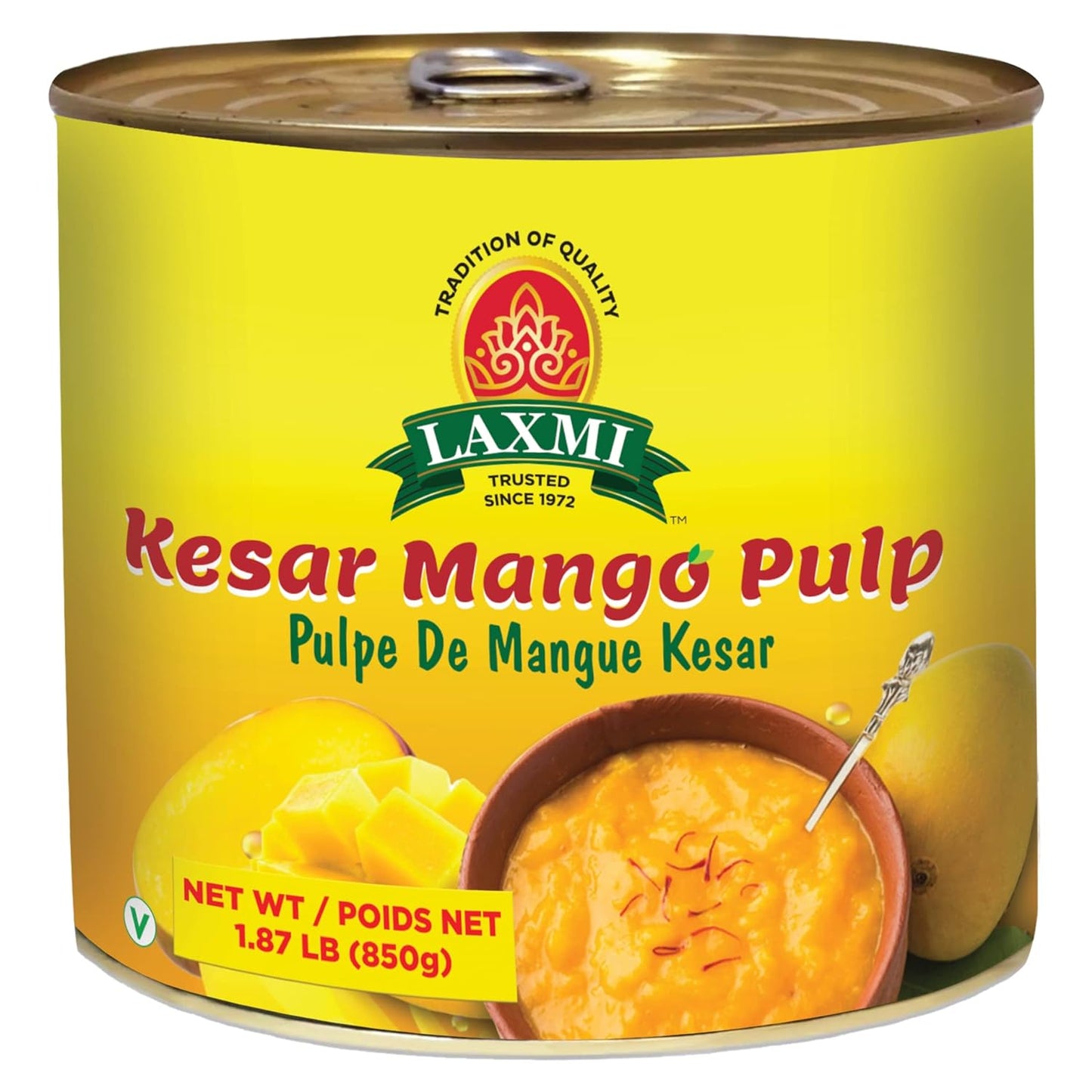Laxmi Kesar Mango Pulp (850g)