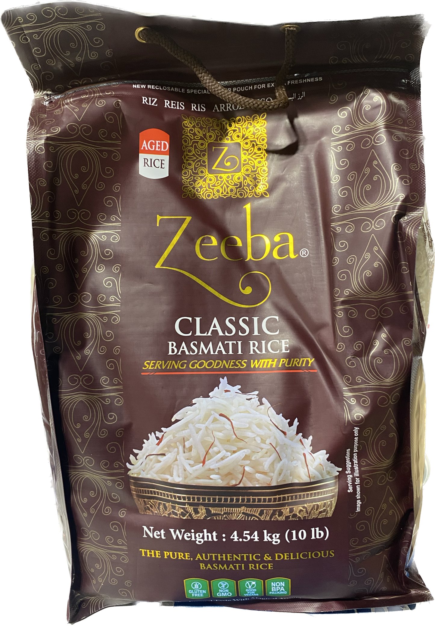 Zeeba Aged Classic Basmati Rice (10 lb)