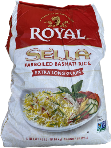 Royal Basmati Rice Sela (40 lb)