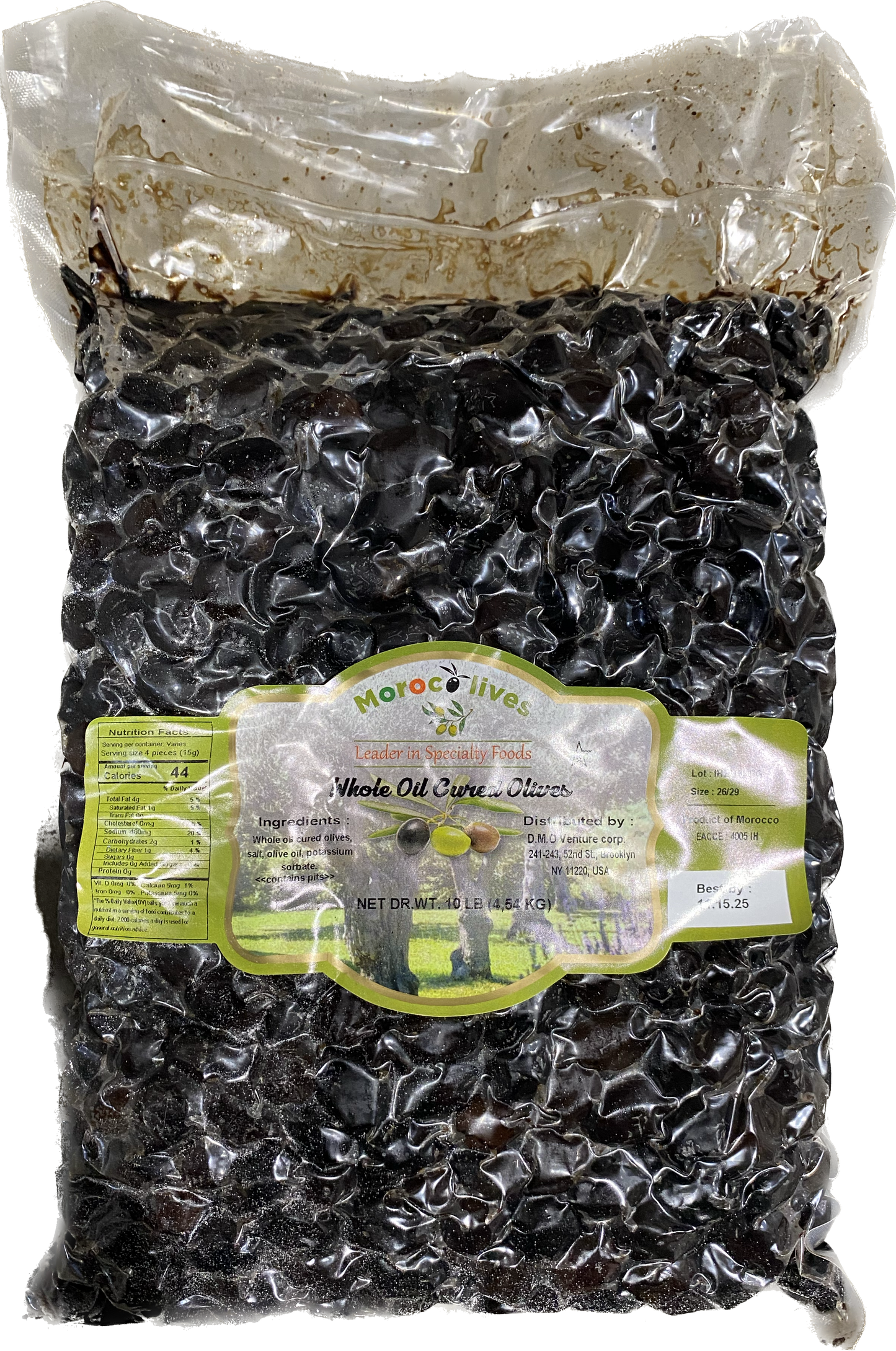 Morocolives Whole Cured Olive (10 lb)