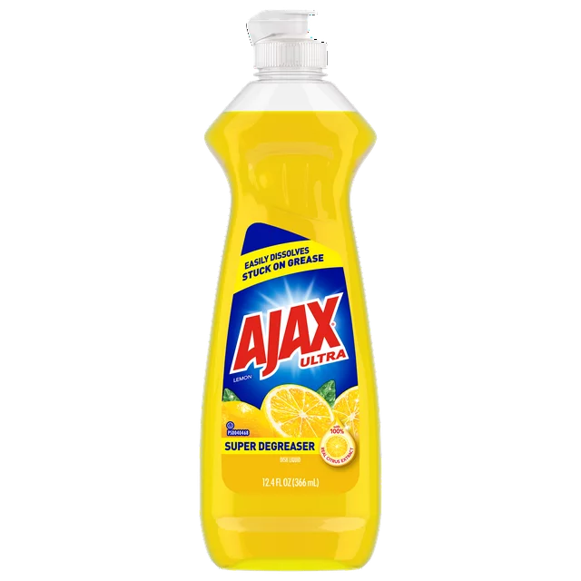 Ajax Ultra Super Degreaser Liquid Dish Soap Lemon (12.4 oz)
