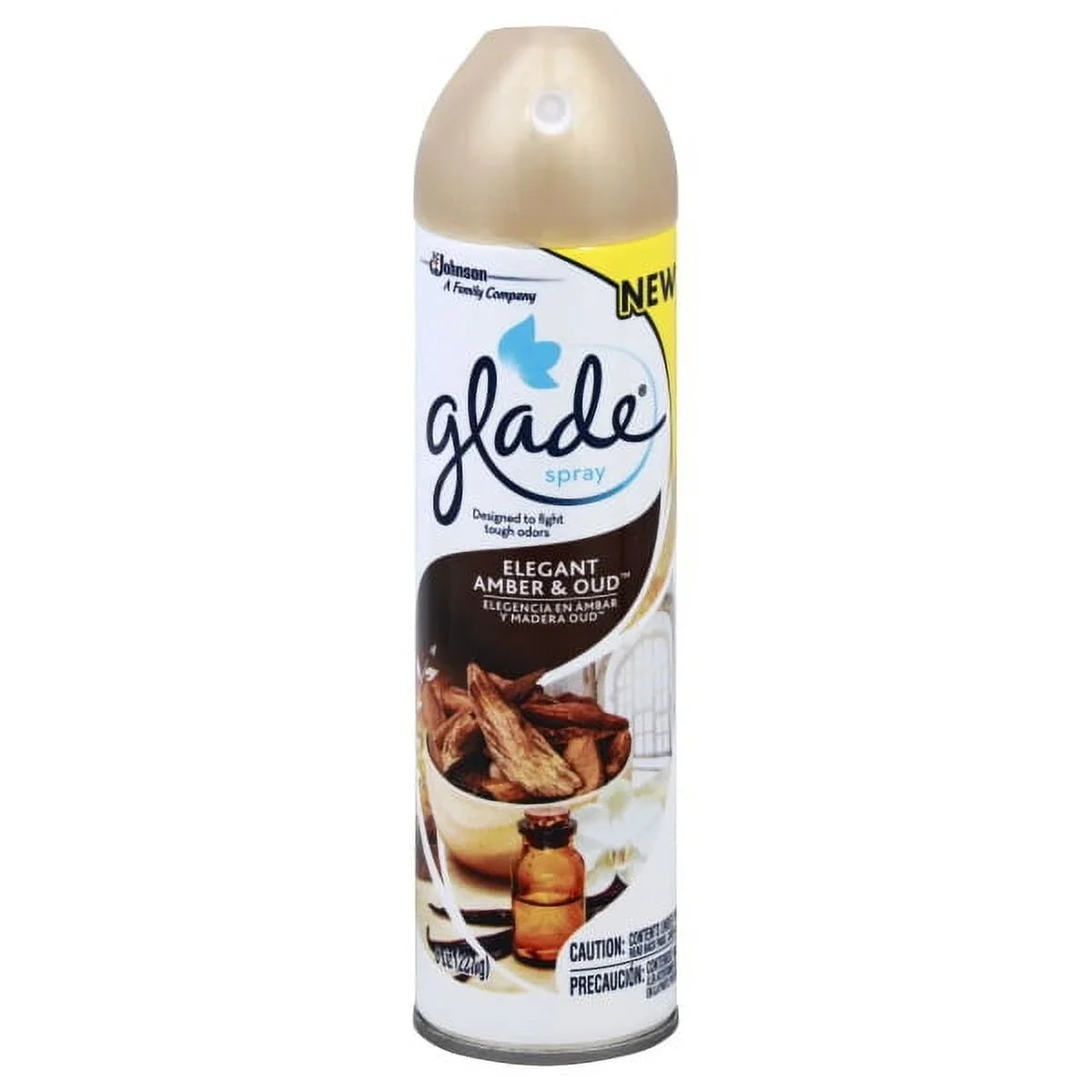 Glade Air Refreshener Elegant Amber & Oud (8 oz)