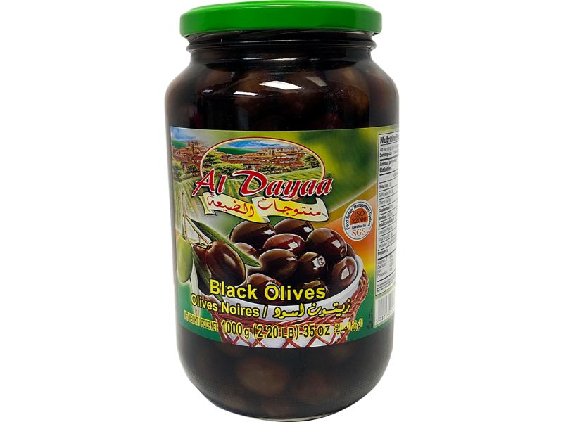 Al Dayaa Black Olives (1000g)