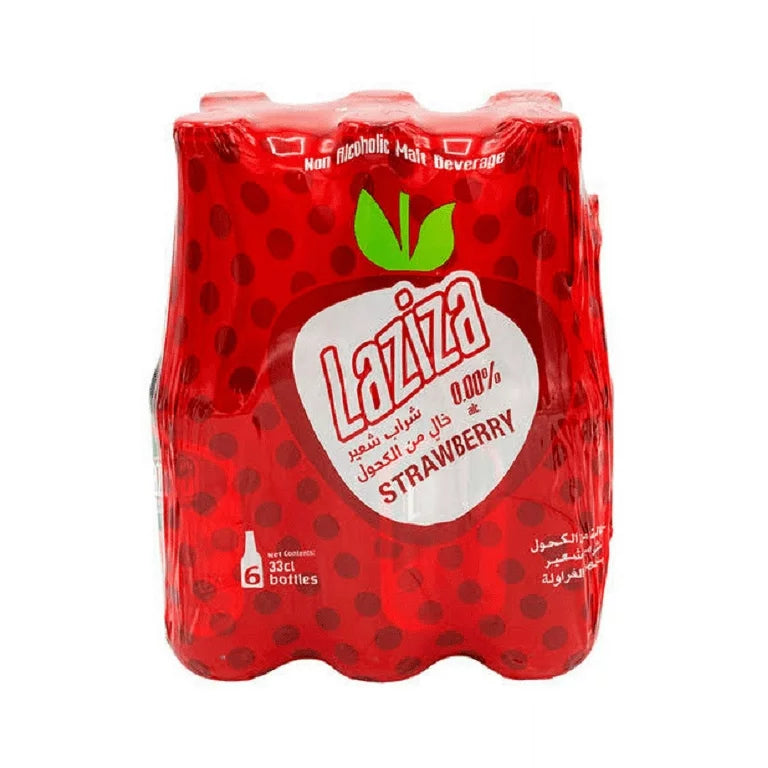 Laziza Non Alcoholic Drink- Strawberry (6 Pck)