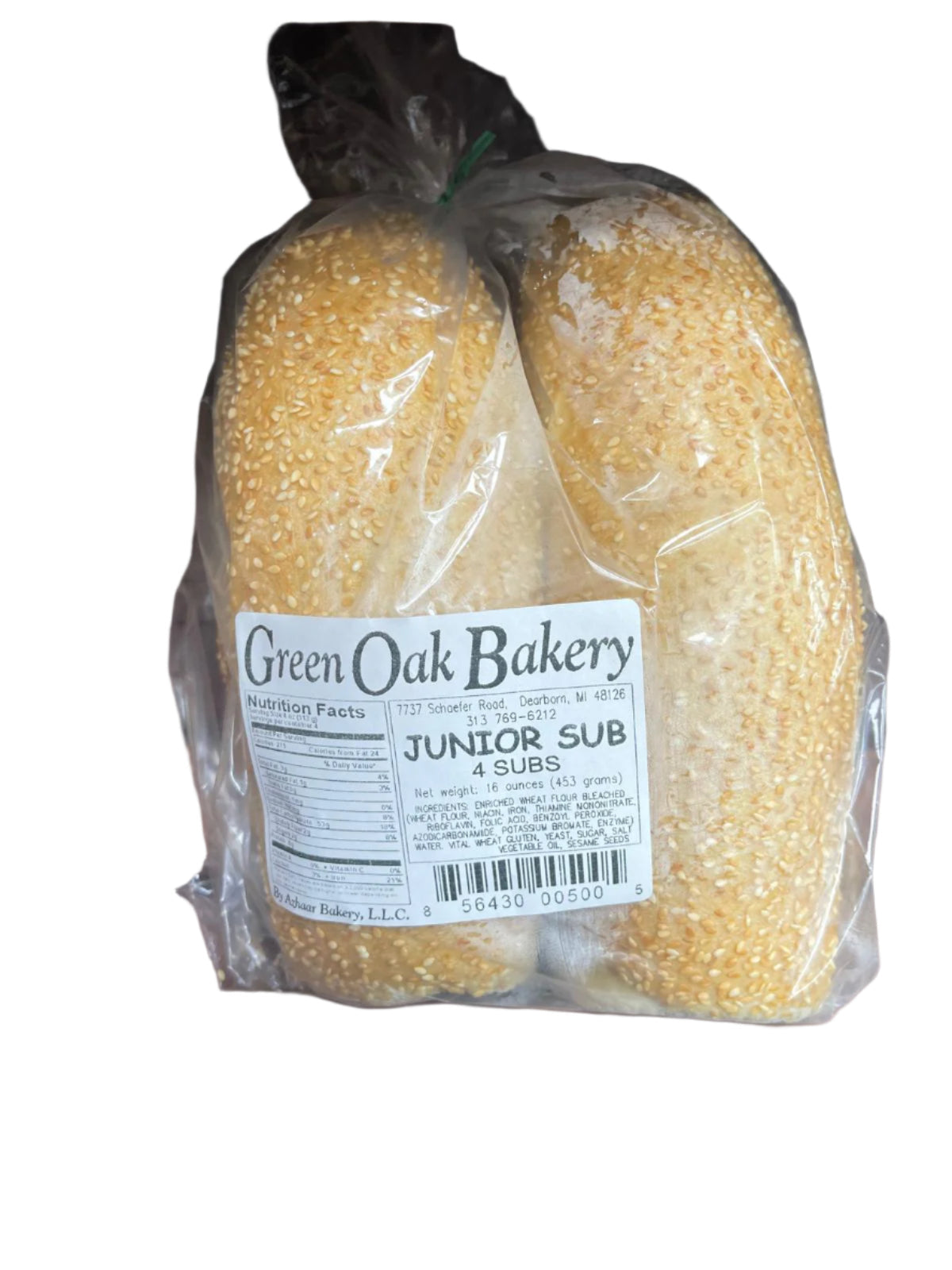 Green Oak Bakery Junior SUB (4ct)