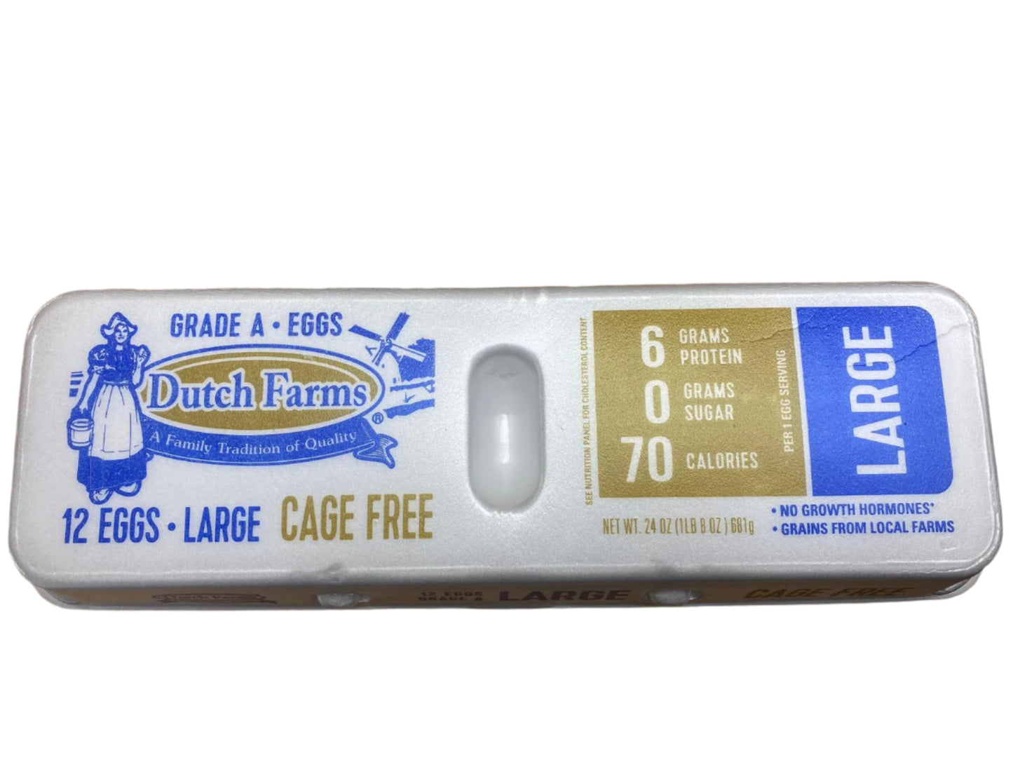 Dutch Farm Cage Free Large eggs  (12ct)