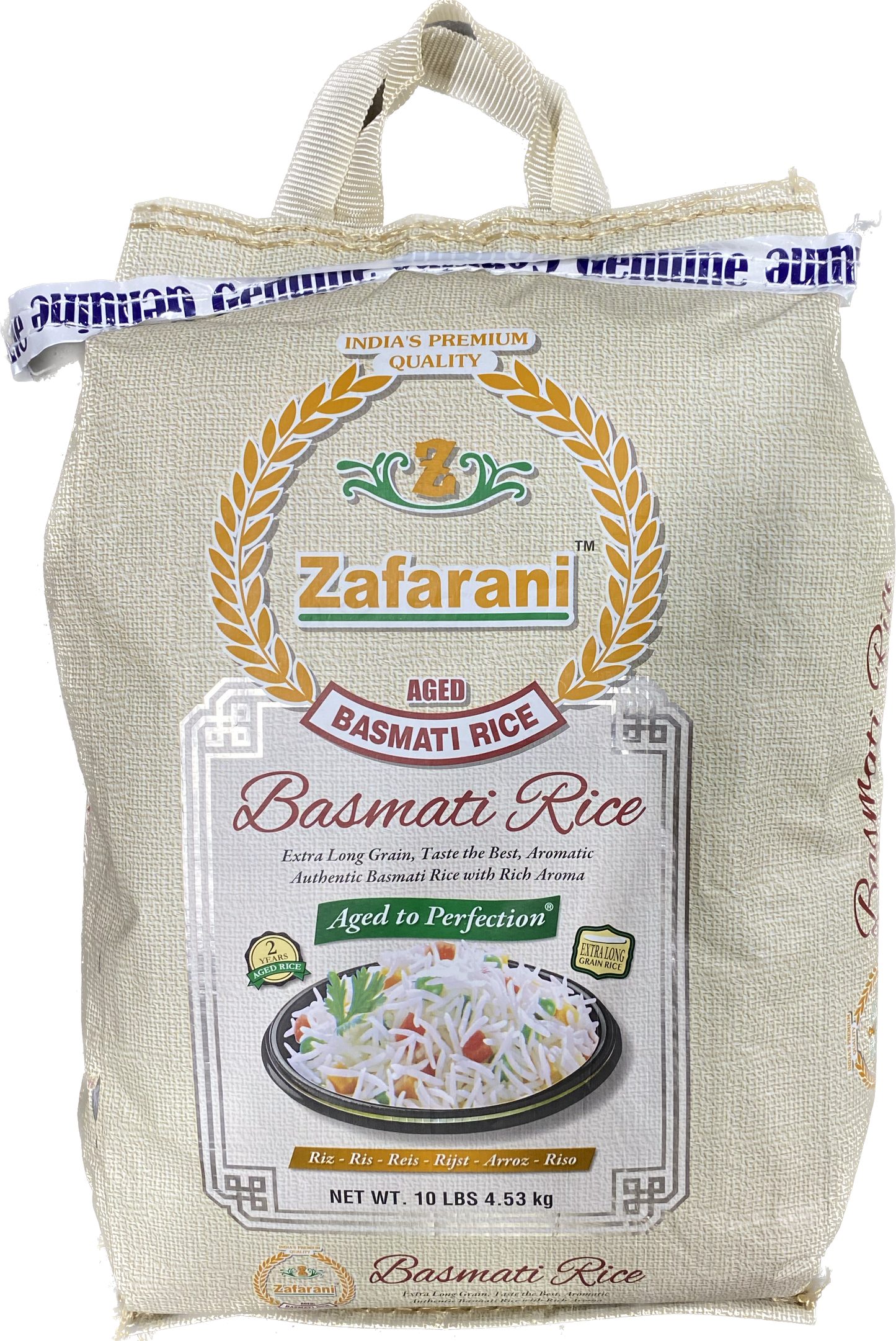 Zafarani Rice Regular (10 lb) Bag