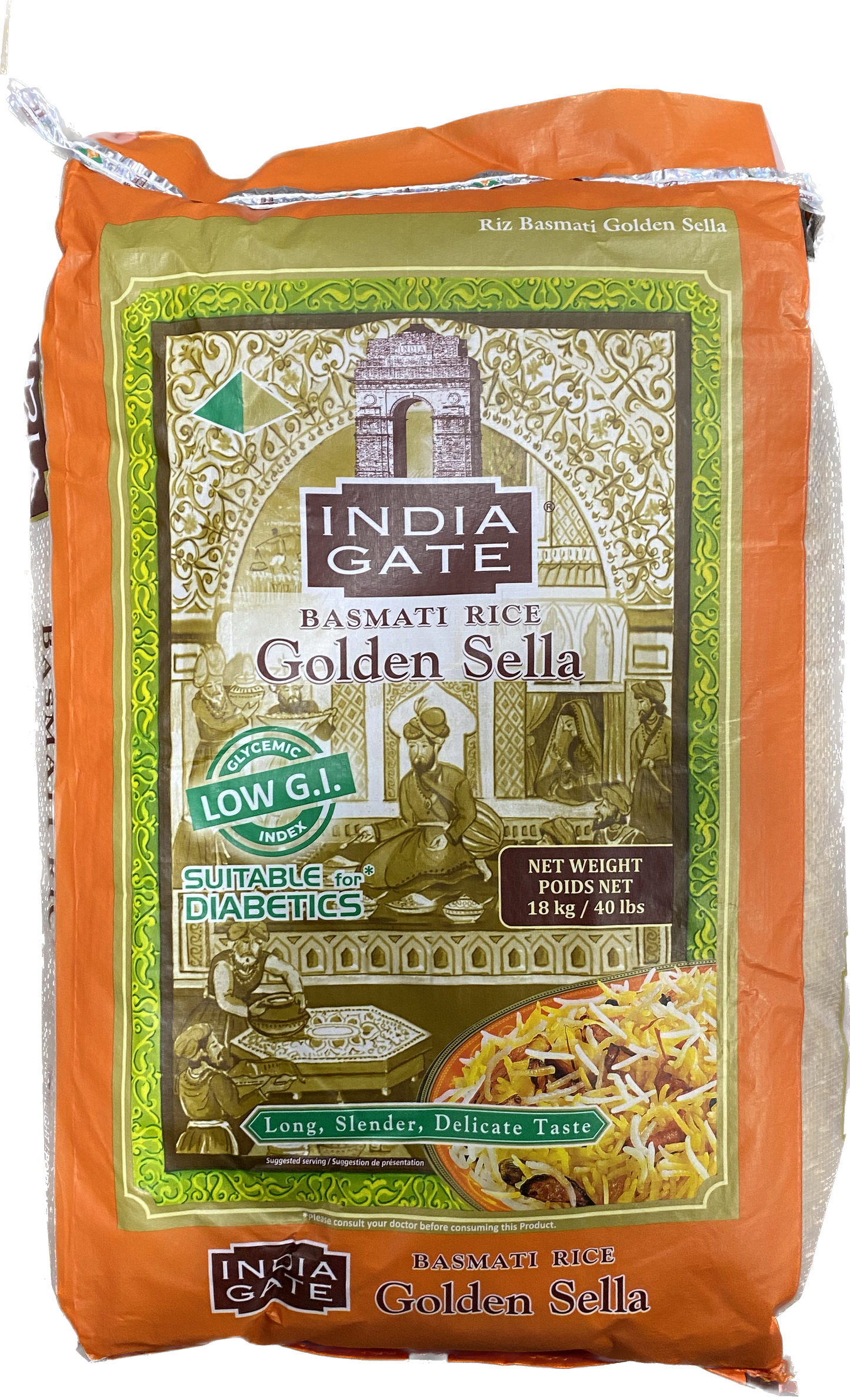 India Gate Basmati Rice Sella Golden (40 lb)