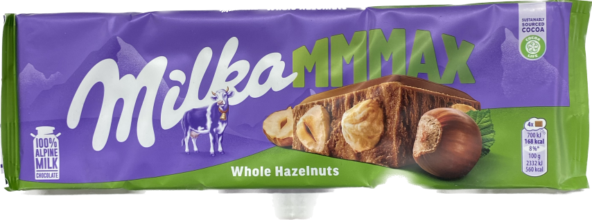 Milka Whole Nut Hazelnut Bar