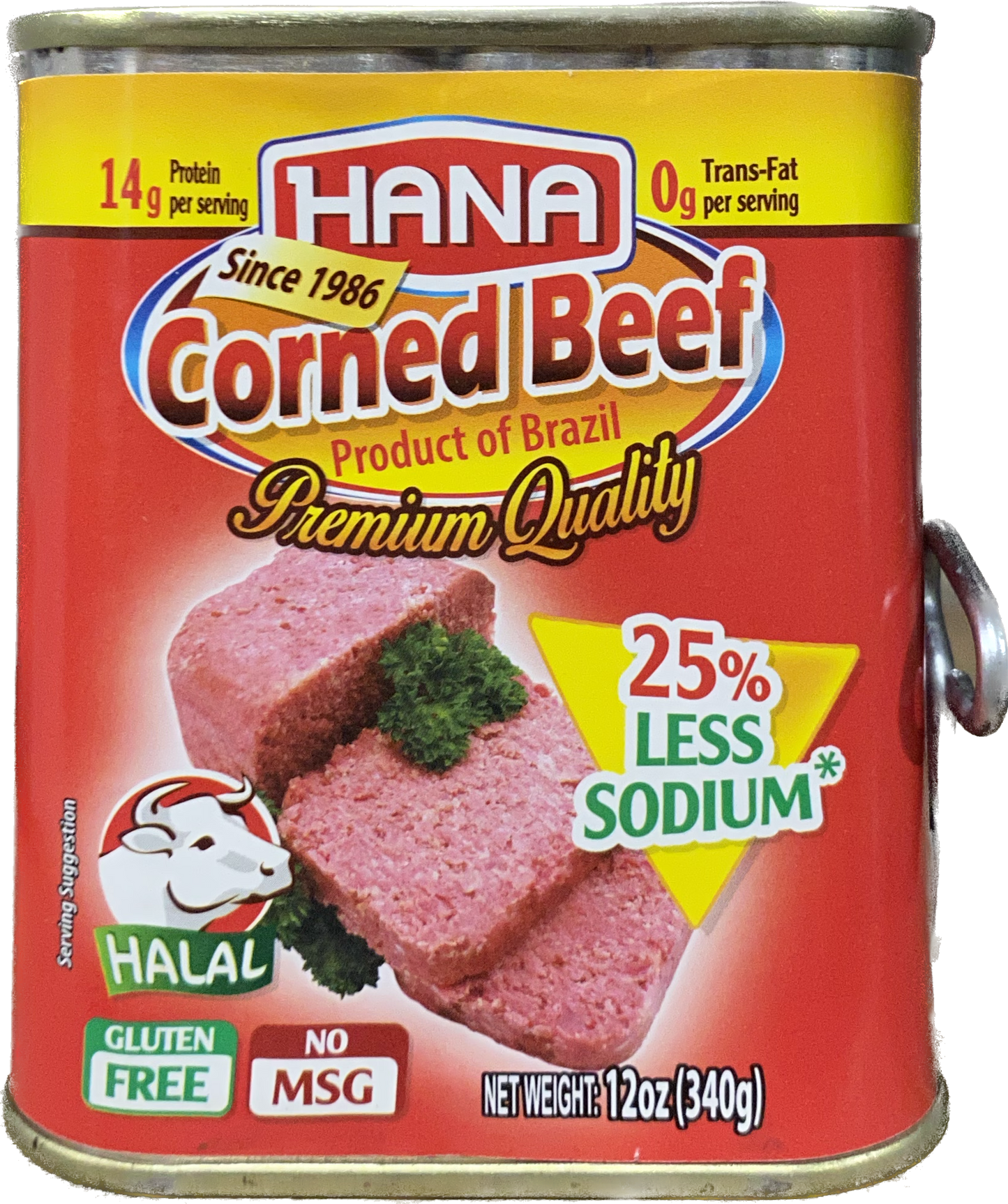 Hana Premium Corned Beef Low Sodium (340g)