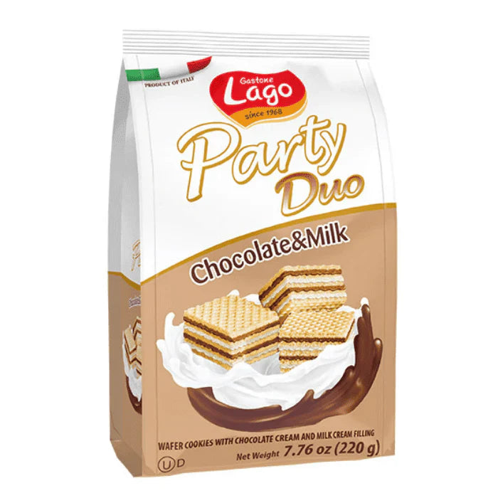 Lago Party Chocolate & Milk Wafers (220g)
