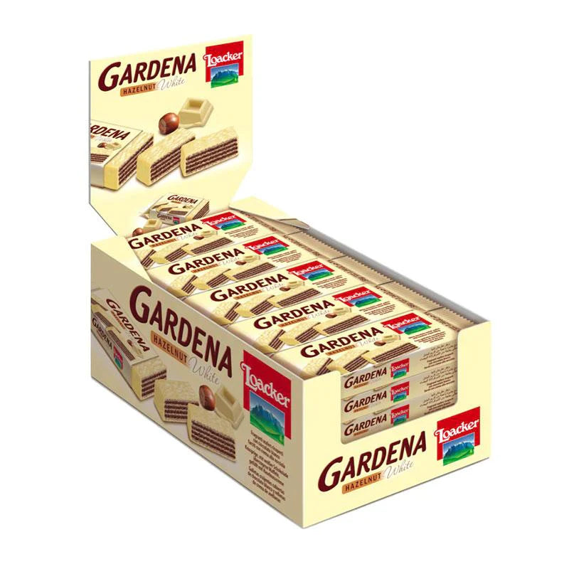 Locker Gardena White Hazelnut Wafers (25 ct)